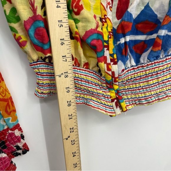 Antica sartoria by Giacomo Cirque Multicolored Full Zip Beaded Jacket Size S/M - Picture 7 of 9